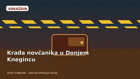 Novčanik na šanku ugostiteljskog objekta uz diskretan policijski motiv u pozadini